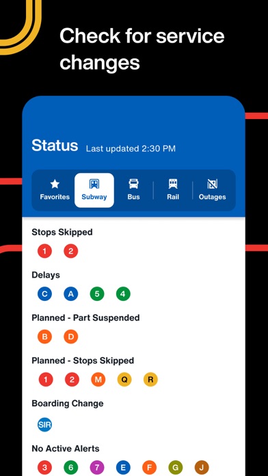 The Official MTA App Screenshot
