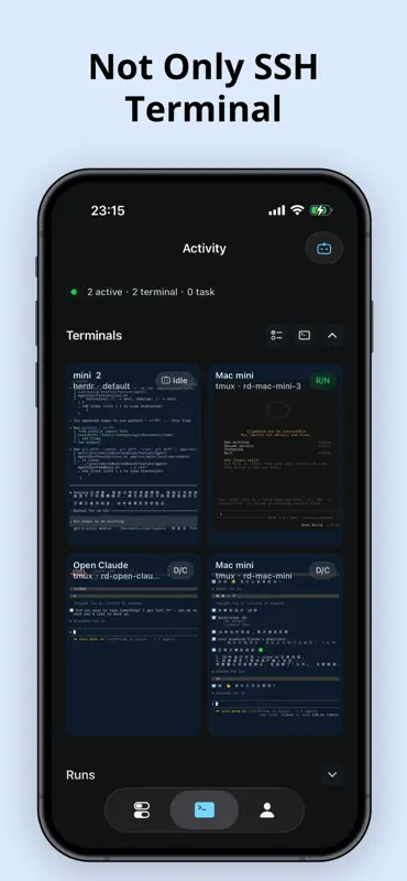 Redock - SSH / Mosh Terminal screenshot 1 of 7