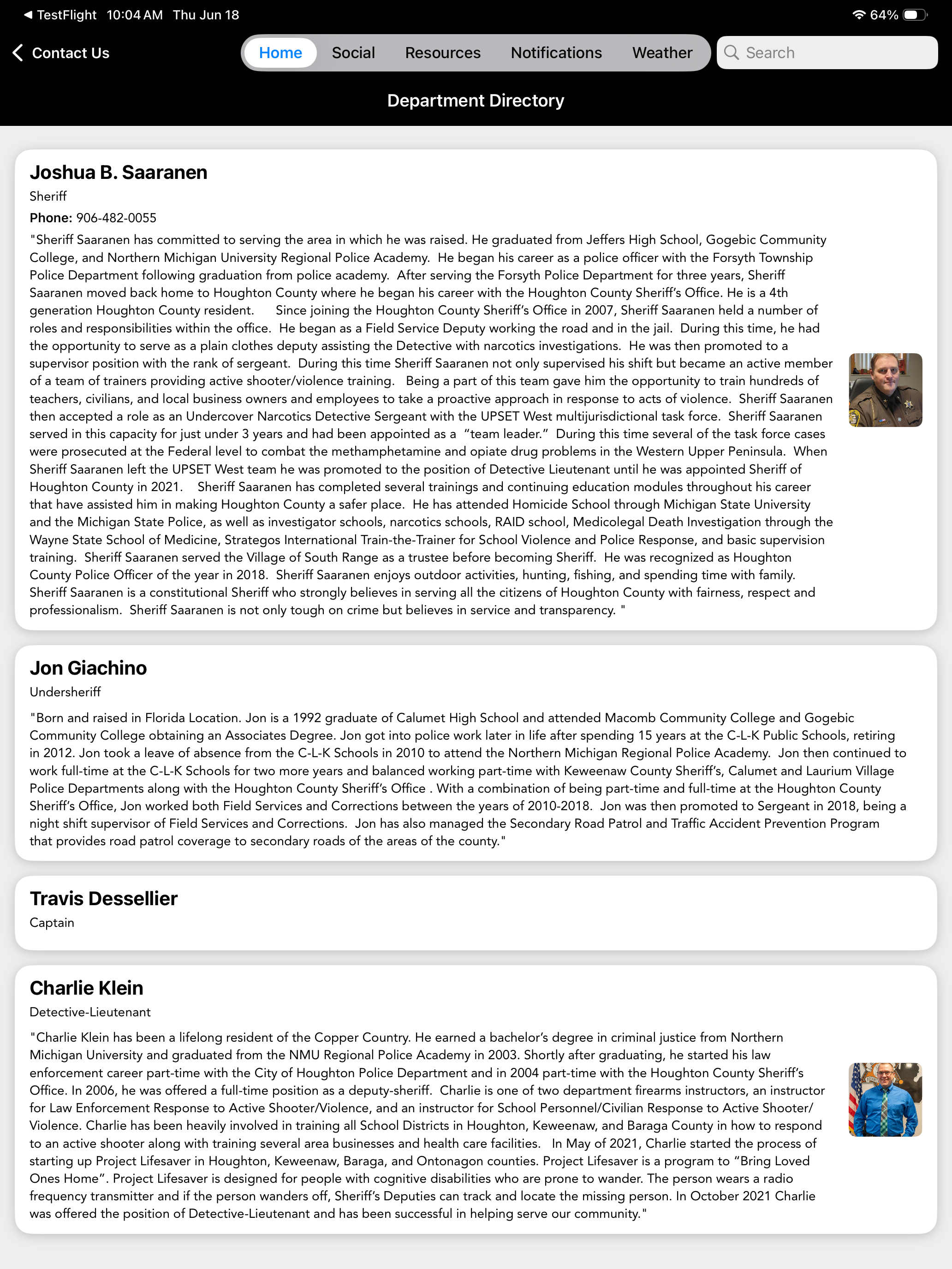 Houghton Co Sheriff, MI screenshot 5