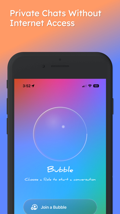 Bubble Private Group Audio app screenshot 2
