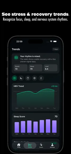 Syniq: Stress & Recovery screenshot 3
