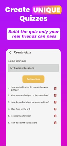 Questions For Friends screenshot