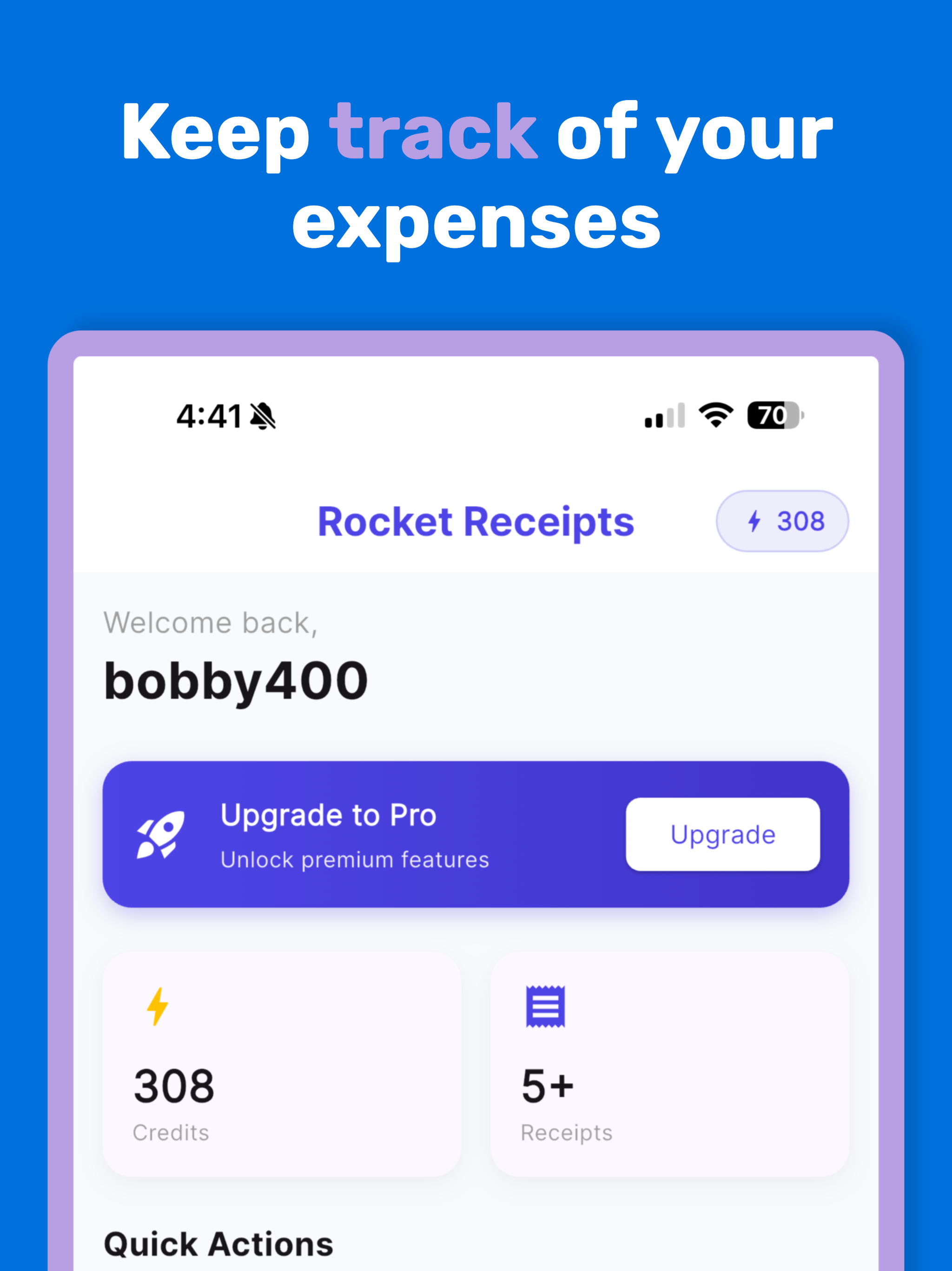 Rocket Receipts