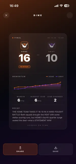 Dime Scoreboard screenshot 3