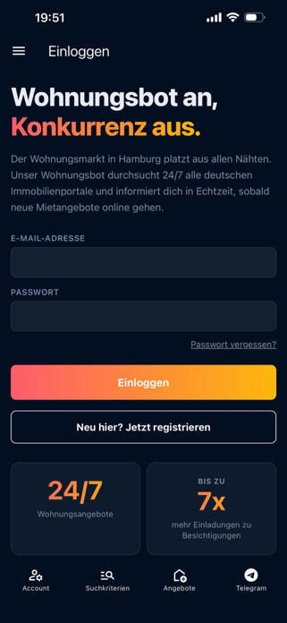 Wohnungsbot Hamburg Screenshot 1 of 7