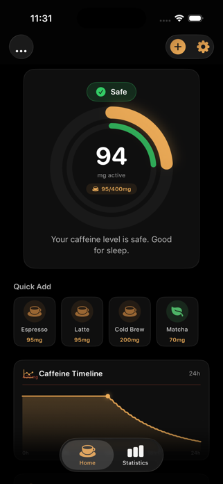 MyCaffeineLog Screenshot 2 of 7