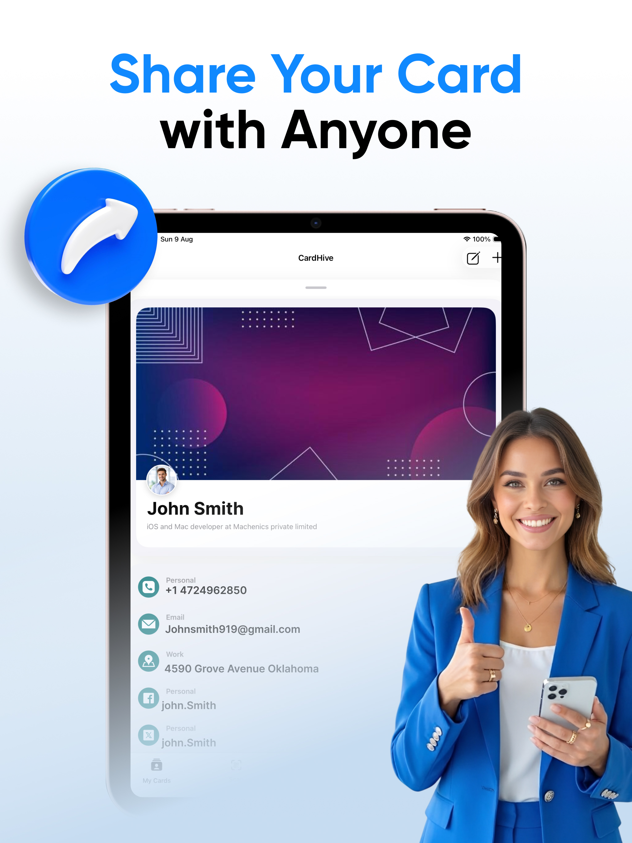 Digital Business Card Maker • screenshot 10