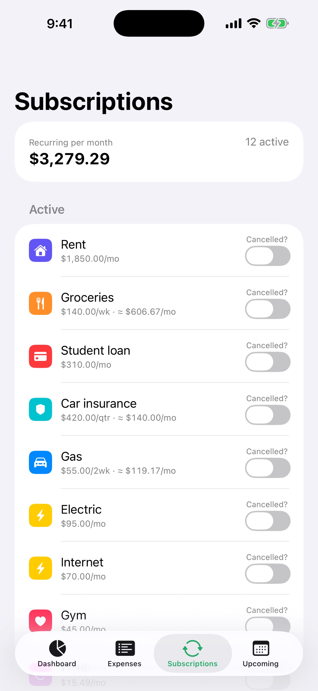 Screenshot 3 of Monthlio