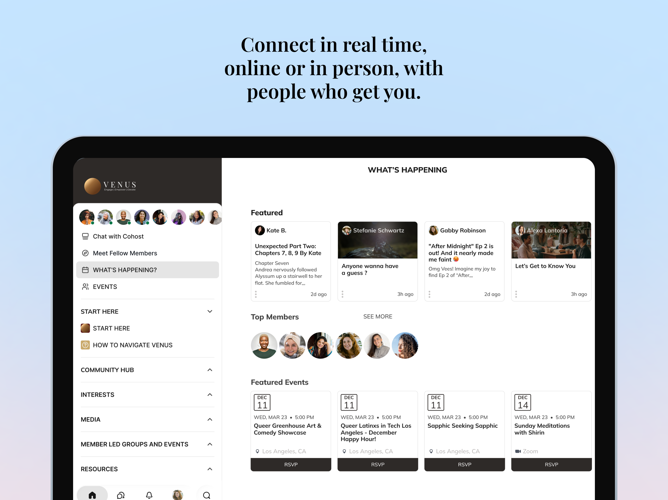 VENUS: Community