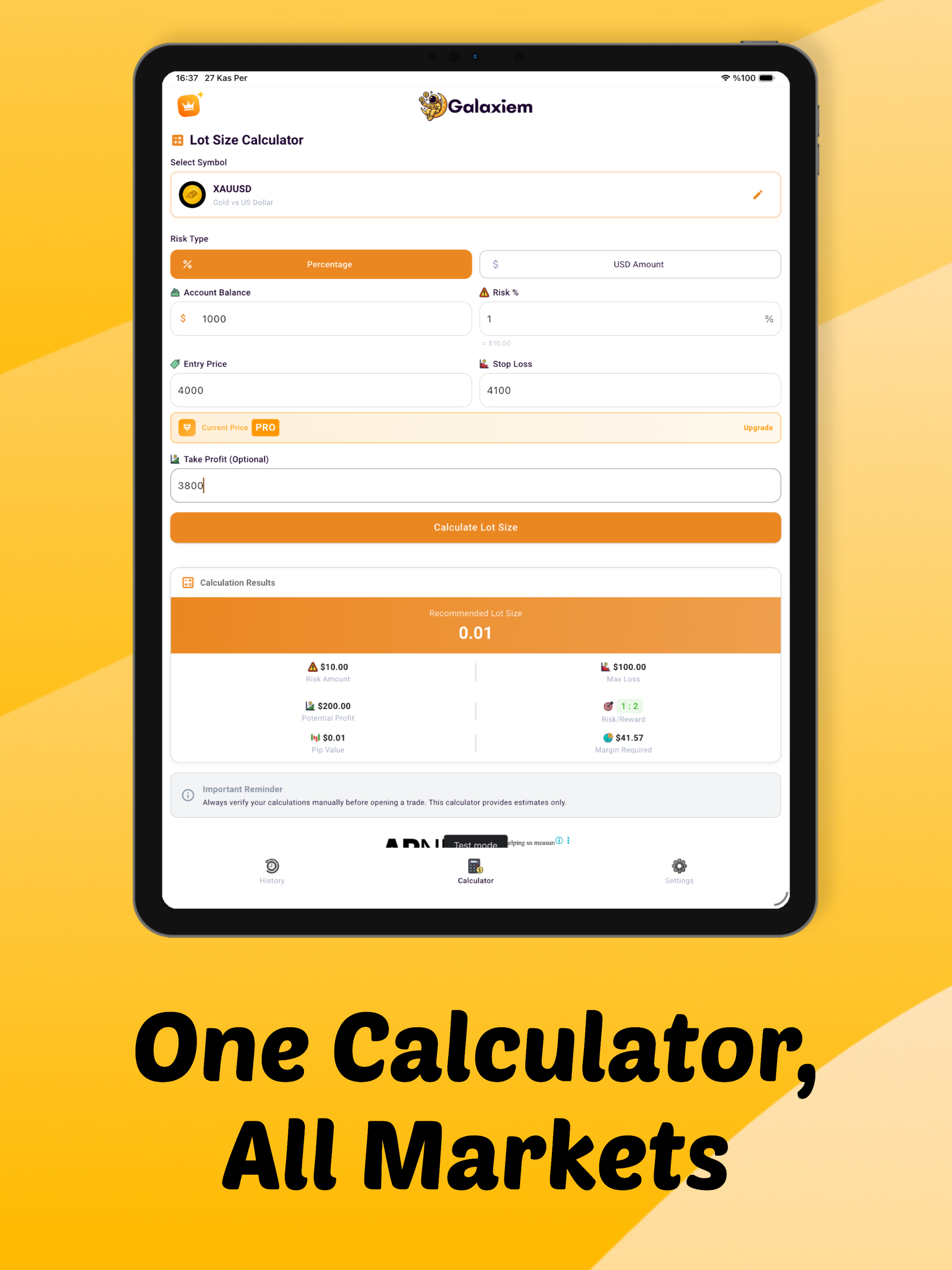 Lot Size Calculator - Galaxiem screenshot 15