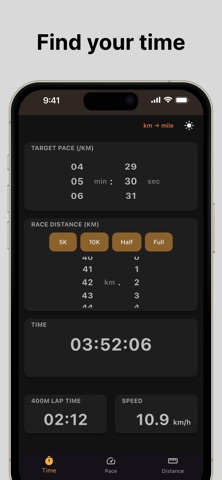 PaceCalc - running pace Screenshot 2 of 5