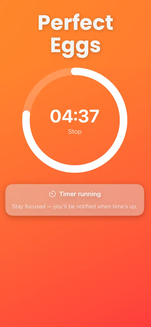 #1. Egg Timer - App (iOS) Ved: Vicki Partridge