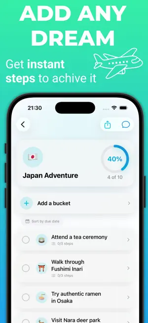 Bucket List: Goal Tracker screenshot 2