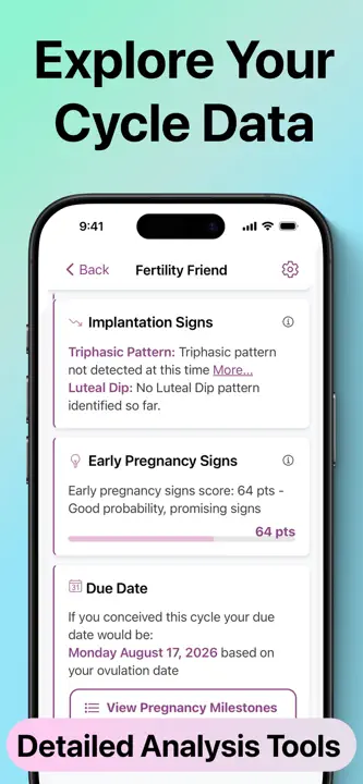 Fertility Friend FF Tracker: Screenshot 8 von 10