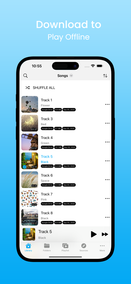 Spiral: Cloud Music Player screenshot 2