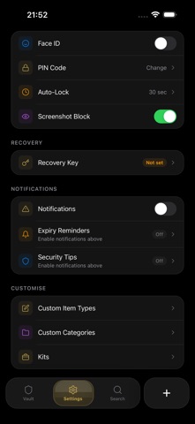 Nox - Personal Data Vault Screenshot 5 of 6