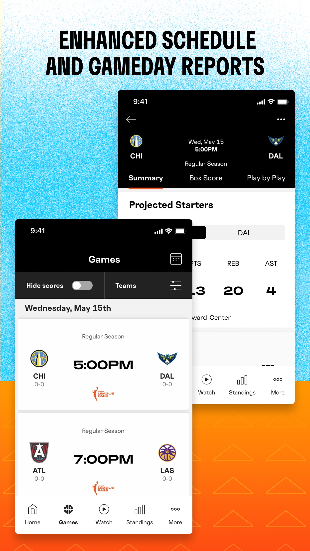WNBA: Live Games & Scores screenshot 3