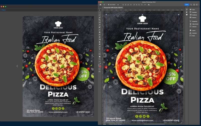 Template for Adobe Photoshop iPhone screenshot 3 - Graphics & Design app