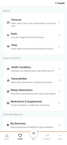 Vigo Care screenshot