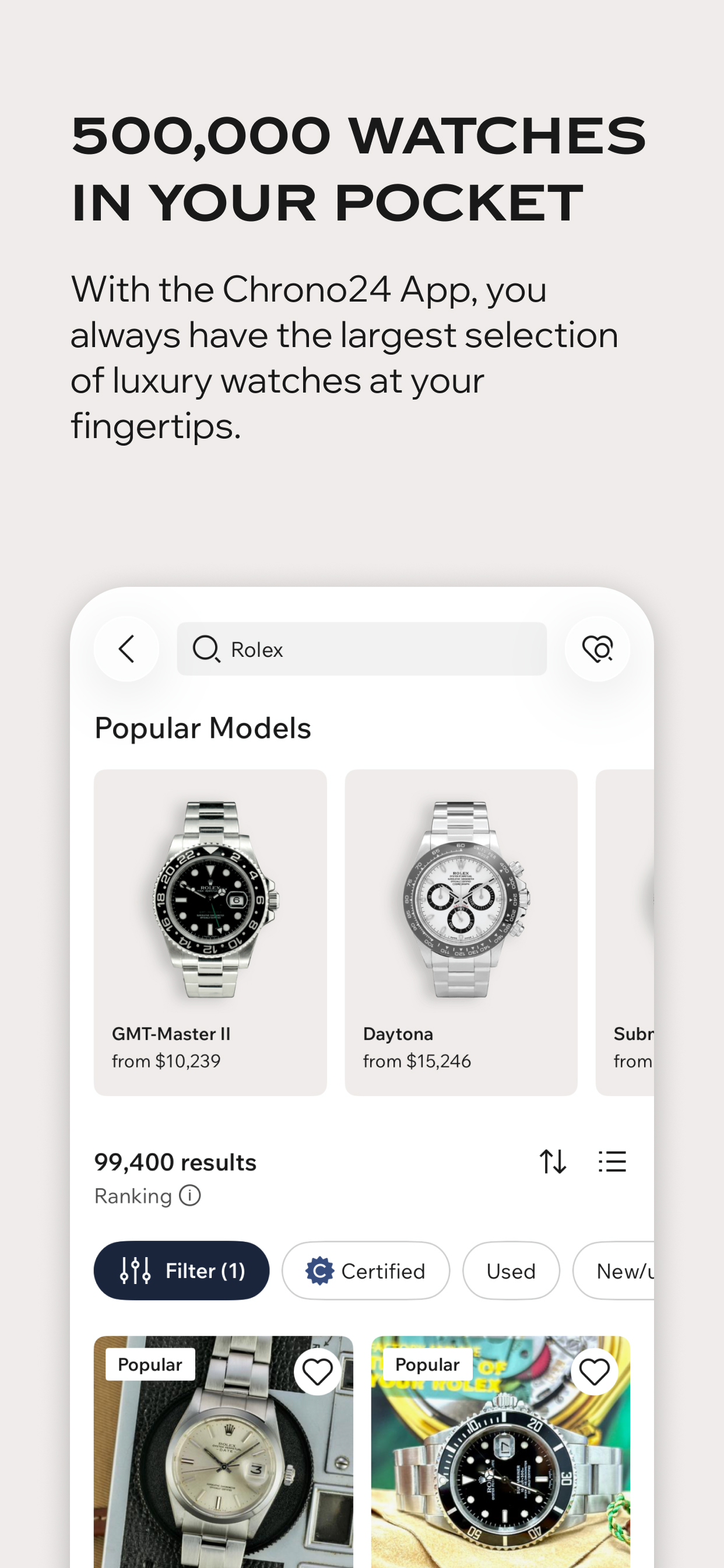 Chrono24 | Luxury Watch Market