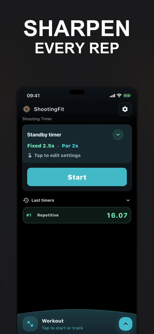 Screenshot #1 pour ShootingFit: Shot timer
