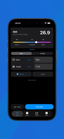 Body Fat Calc iPhone screenshot