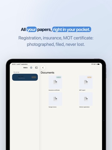 Car Maintenance : Mekix iPad screenshot