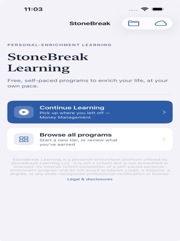 StoneBreak Learning