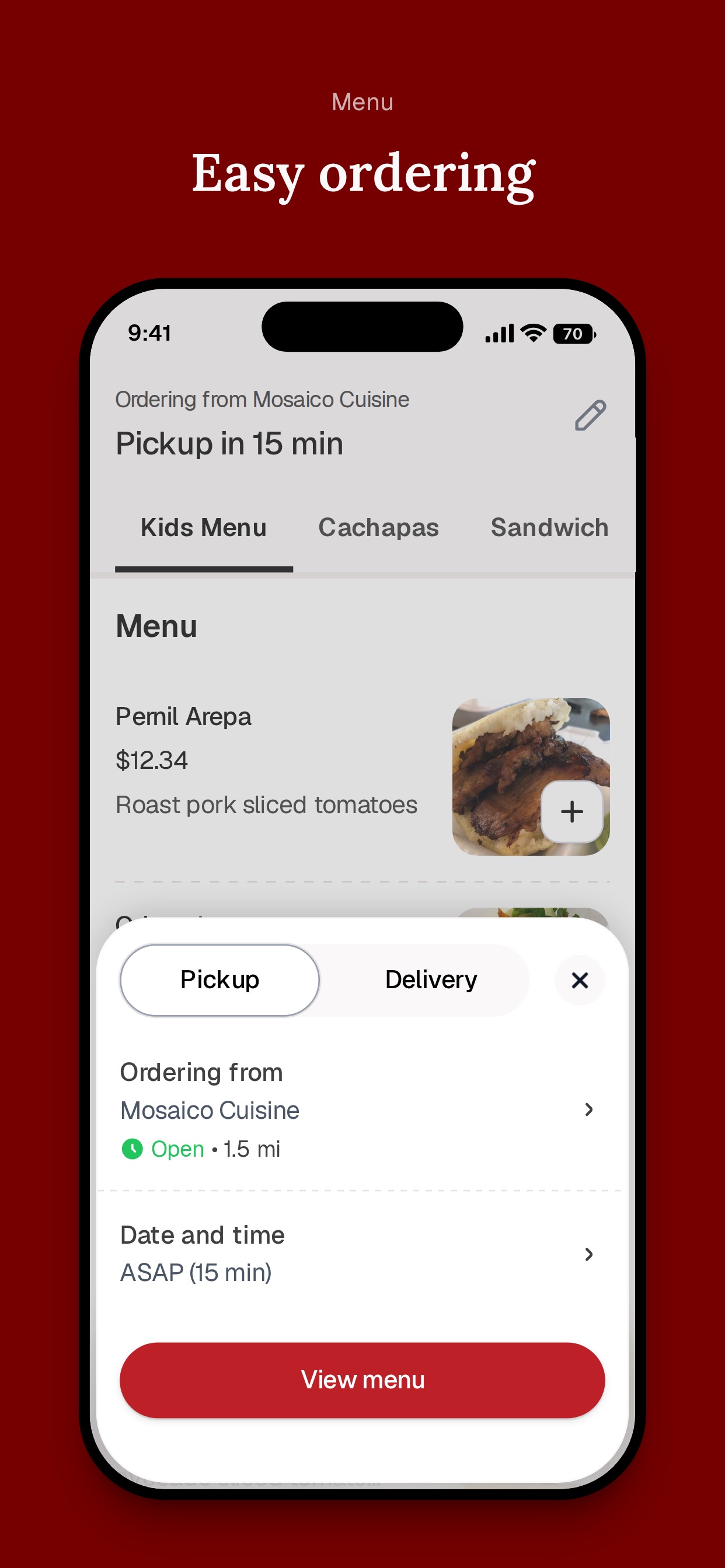 Screenshot 3 of Mosaico Cuisine