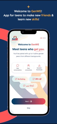 GenWE: Teen Friends & Skills app screenshot