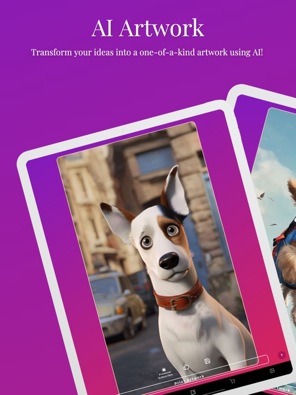 AI Artwork Generator - Canvism iPad screenshot 1 - Entertainment app