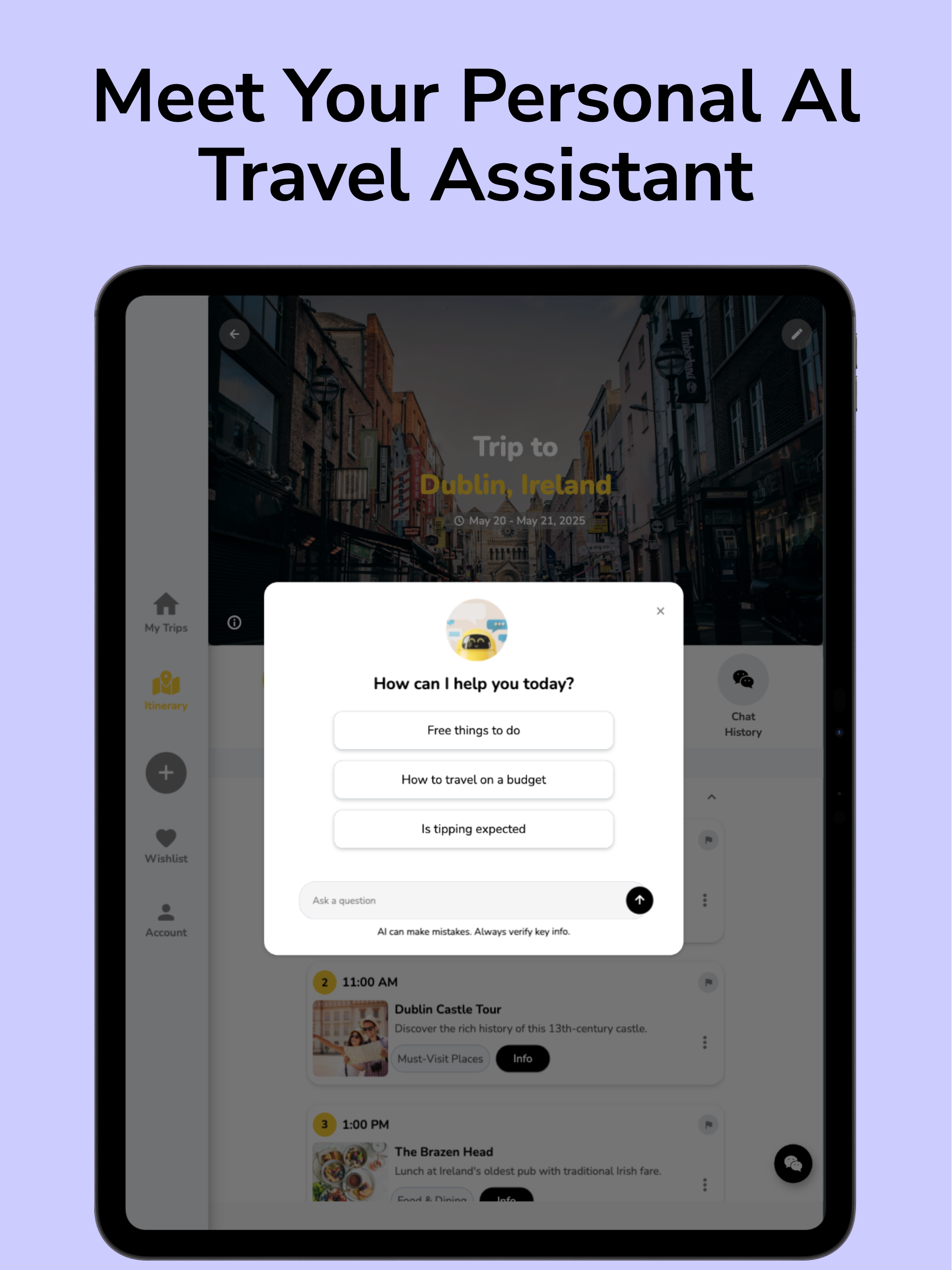 Trip Planner AI - WiseDots