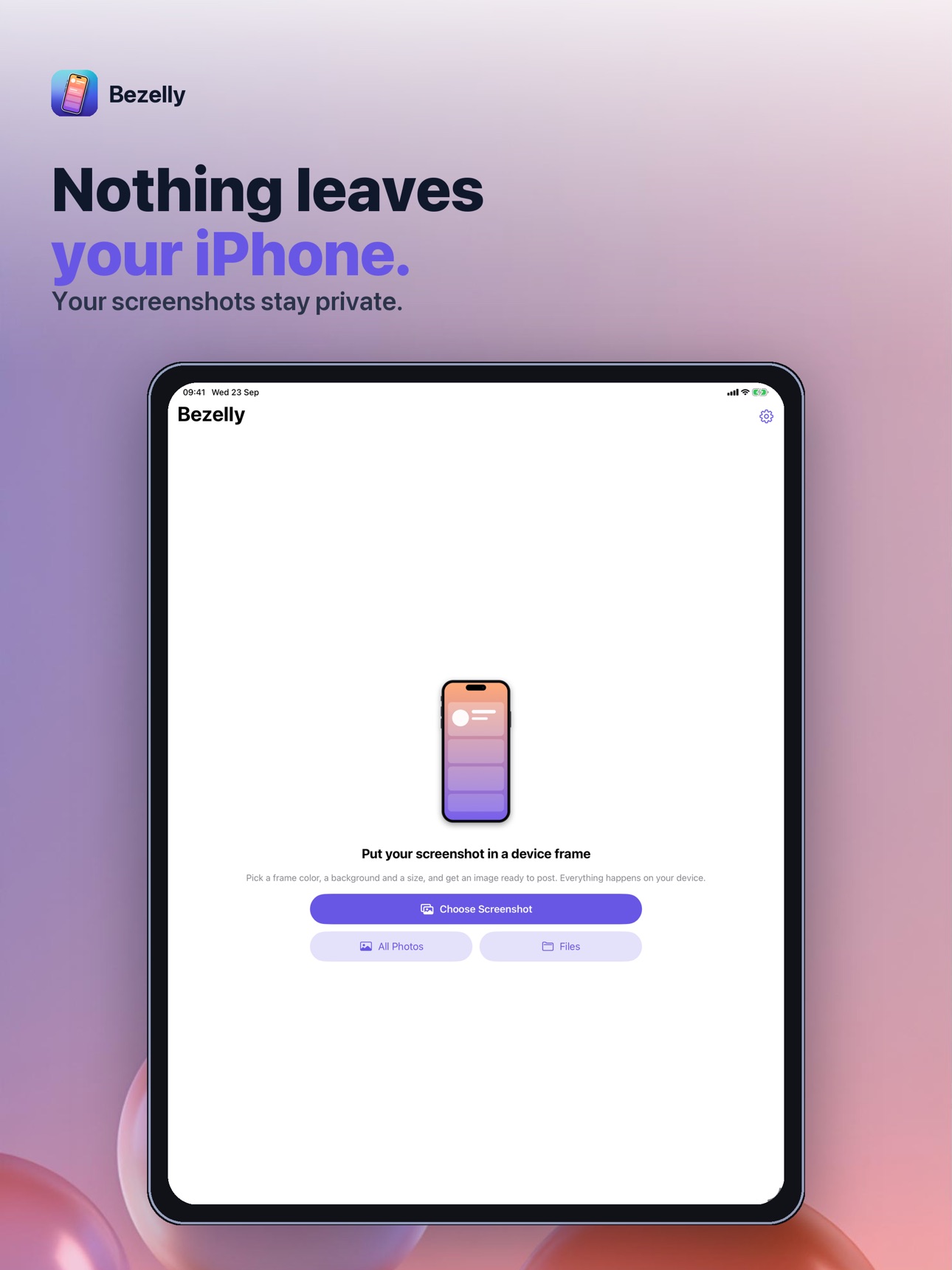Screenshot 6 of Bezelly: Screenshot Mockup