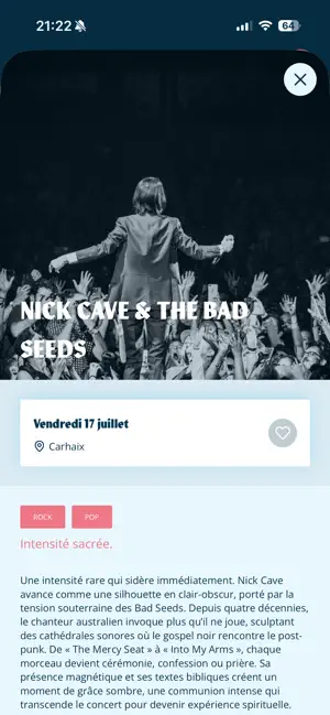 Festival des Vieilles Charrues iPhone screenshot 3