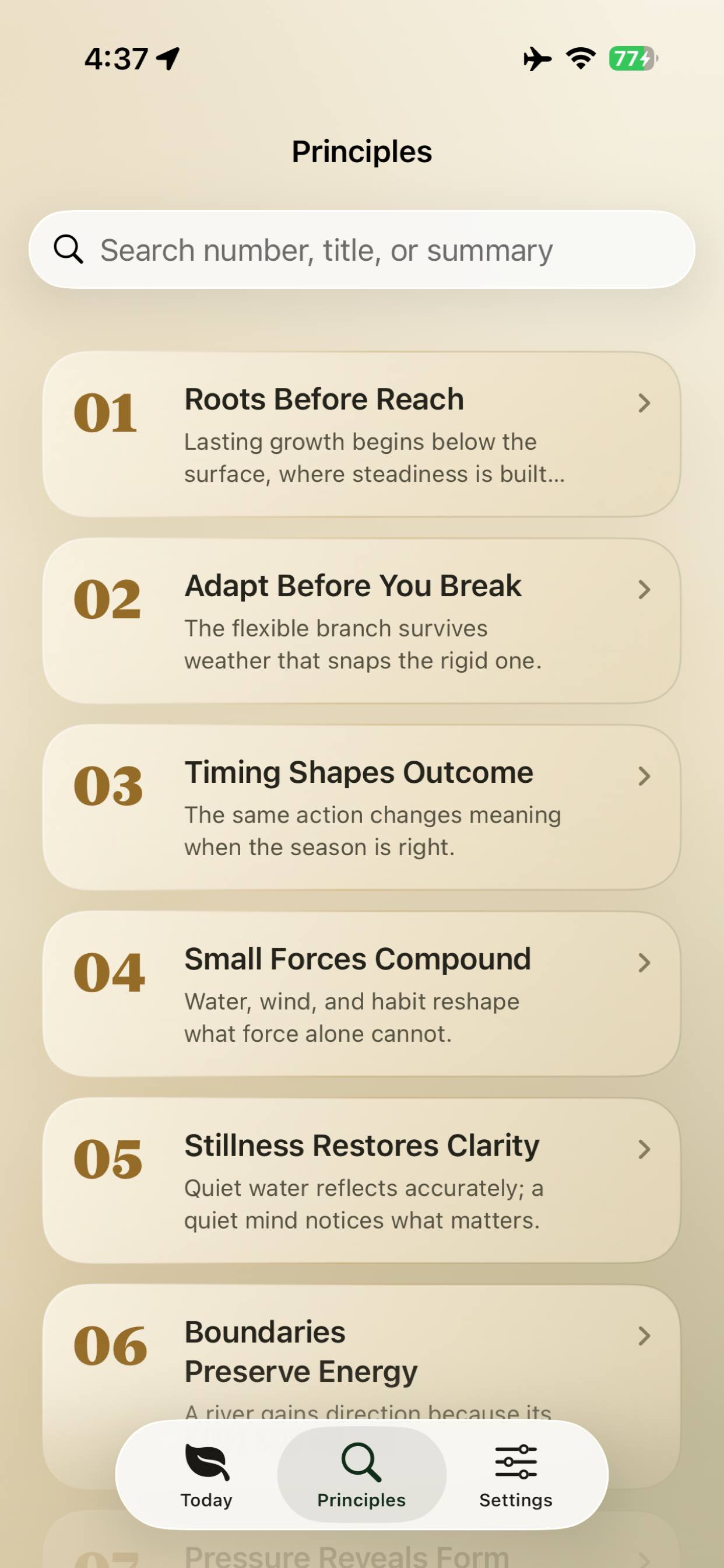Principles of Nature screenshot 3