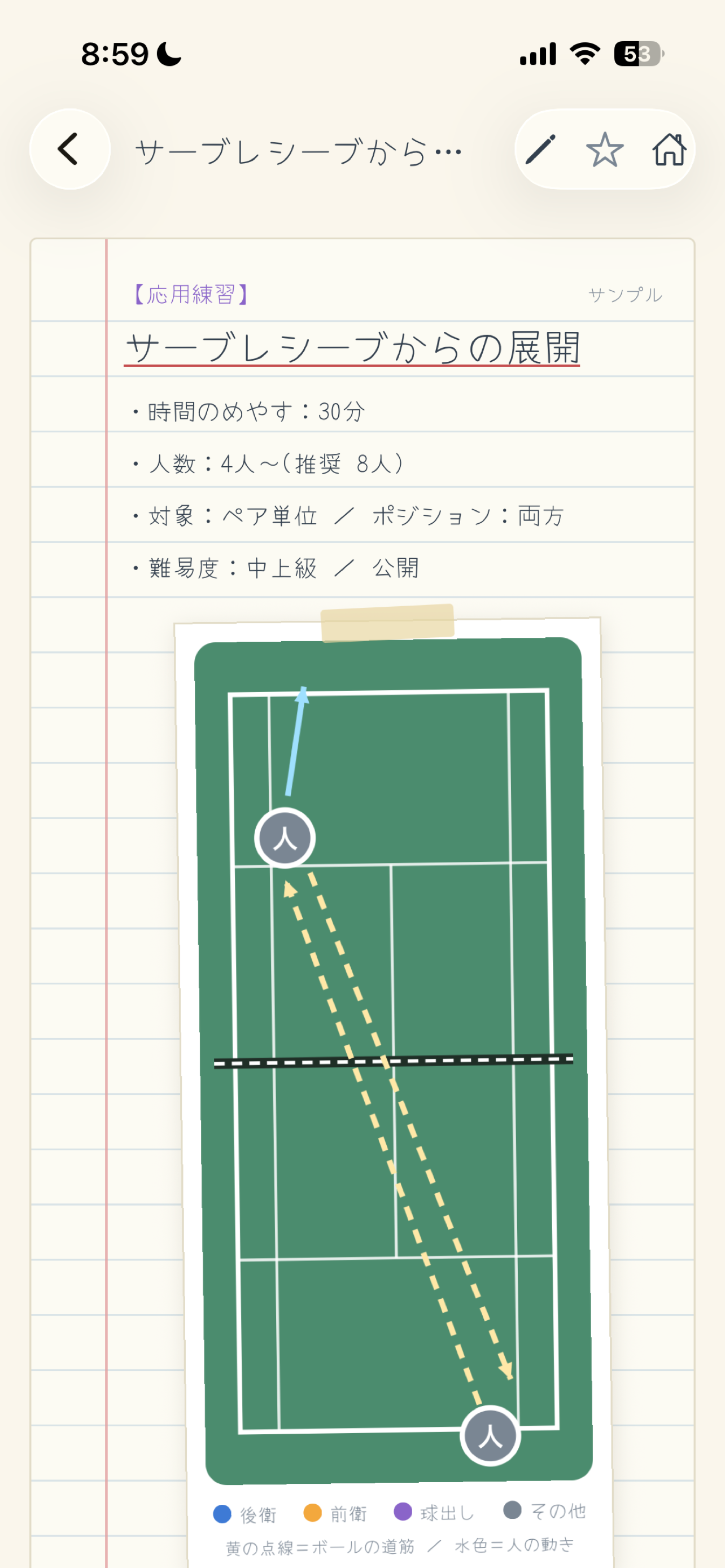 ソフトテニス練習ノート screenshot 3