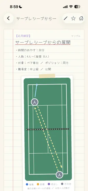 ソフトテニス練習ノート screenshot 3