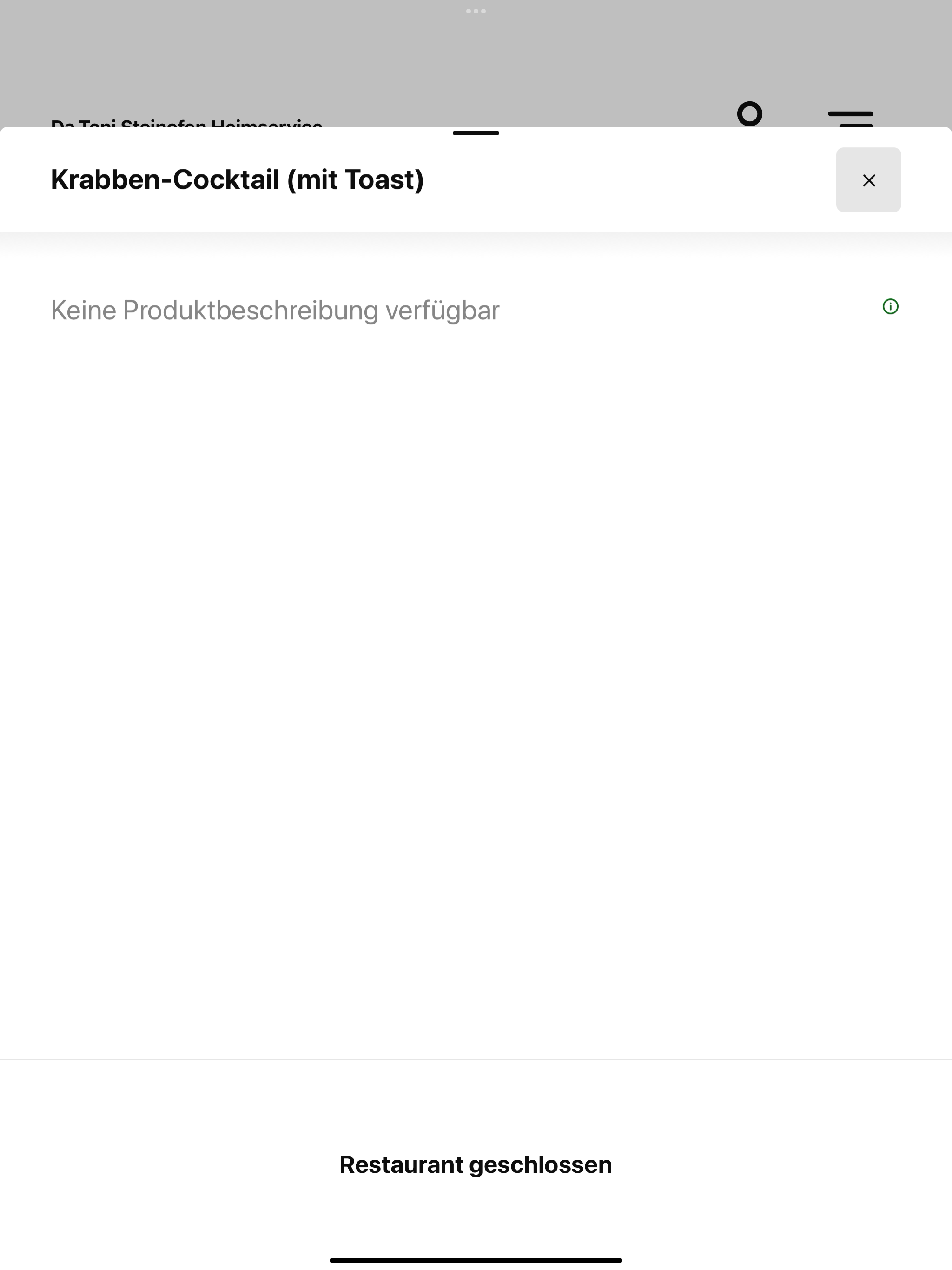Da Toni Steinofen Heimservice