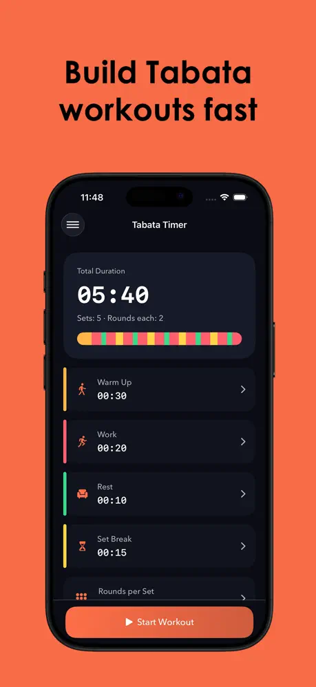 Roundly: Tabata Timer screenshot