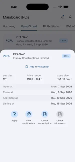 Narada: Check IPO Allotment screenshot 3