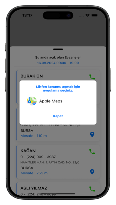 Eczaneler iPhone screenshot 4 - Medical app