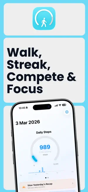 Stepper: Step Counter & Goals screenshot 1