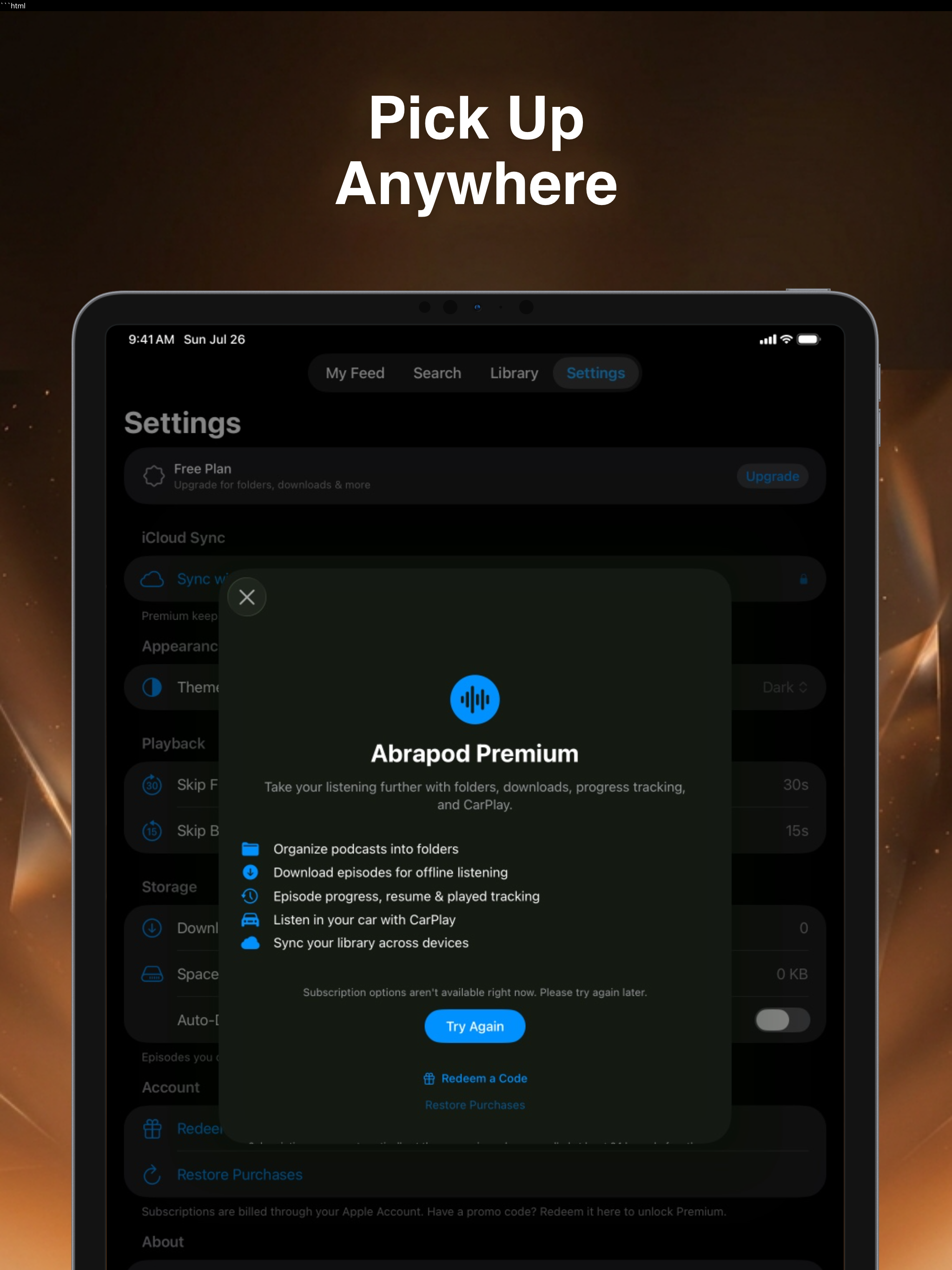 Abrapod: Podcast Player screenshot 12