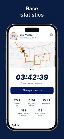 Amica Newport Marathon App Store screenshot 5