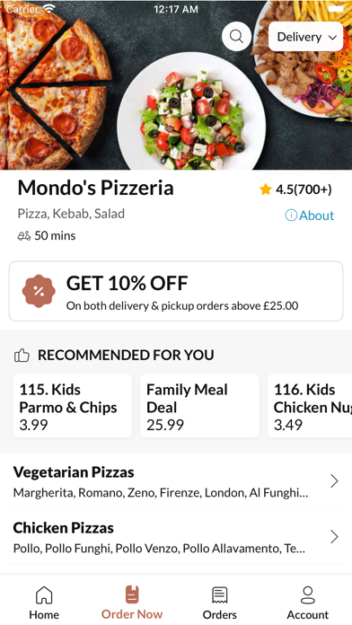 Mondos Pizzeria Screenshot