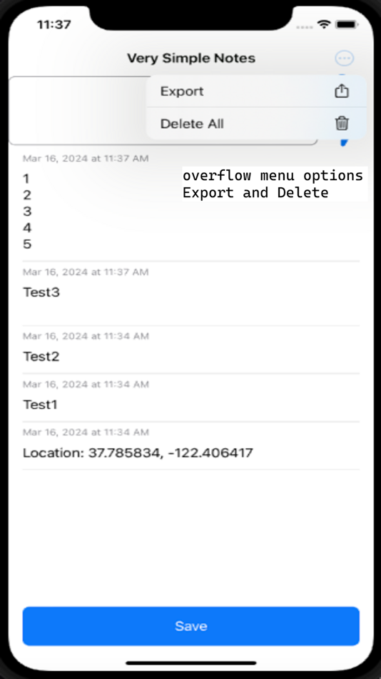 #1. Very Simple Notes (iOS) Podle: Sean Roelofsen
