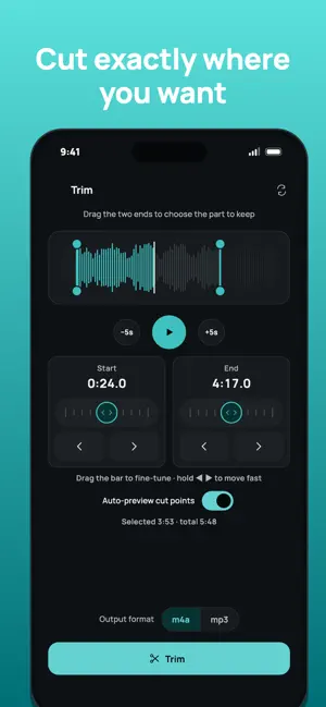 AuCut: Audio Cutter & Editor screenshot 3