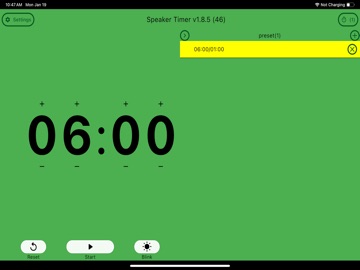 4321 Timer iPad screenshot