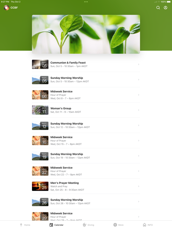 Calvary Chapel Bells Flats iPad screenshot 2 - Education app