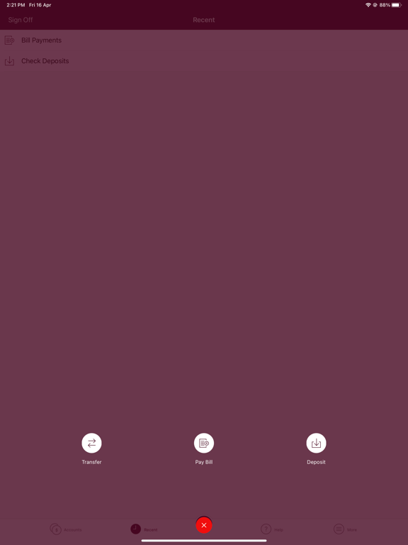 Lakeside Mobile Banking iPad screenshot 2 - Finance app